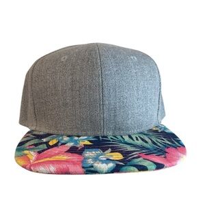 Gray Cap with Tropical Brim